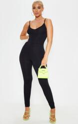 Prettylittlething Fekete Klasszikus Vállpántos Overál Prettylittlething 44-ES