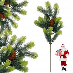 Yes Home Fiatal Fenyő Ág Karácsonyfa Toboz Karácsonyi Koszorú 47cm Élő (Gałązka choinkowa igliwie wianek dekoracja)