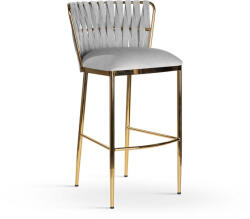  HORDIA M Fonott Háttámlás Bárszék Arany Fém 60cm (ATE-HORDH6STGR1XXXP)