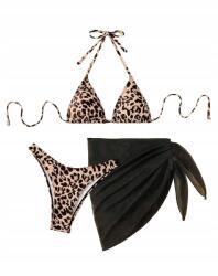 Shein M Háromrészes Állatmintás Bikini