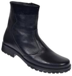CIUCALETI Oferta 38 Ghete dama din piele naturala cu fermoar negre imblanite LMVS21NL, marimea 38