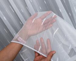  Hímzett Napellenző Függöny Nappaliba Szalaggal Több Méretben 400x160 6772 (14447)