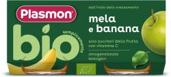 Plasmon БИО Плодово пюре Банан с ябълка 6м+ 2х80г - bubu