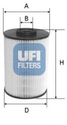 UFI filtru combustibil UFI 26.037. 00 (26.037.00)