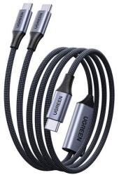 UGREEN L533 USB-C x2 PD univerzális kábel, 140W, 2m (75733)