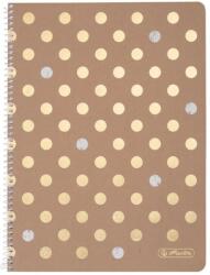 Herlitz Caiet A4 80 file cu spirala, matematica, Pure Glam, Herlitz (50021741)