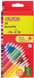 Herlitz Creioane colorate Herlitz 24 culori triunghiulare (10412039)