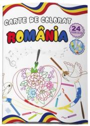  Carte de colorat Romania, 24 pagini, A4 (771067)