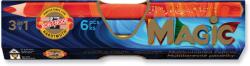 KOH-I-NOOR Creioane colorate multicolor Koh-I-Noor Magic Jumbo 3 in 1, 6 buc. /set (K3408-06)