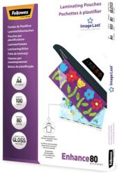 Fellowes Folie laminare A4, 80 microni, 100 buc. /top, Fellowes (FE5306114)
