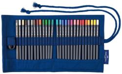 Faber-Castell Creioane colorate 27 culori Faber-Castell Goldfaber Rollup, cu accesorii (FC114752)
