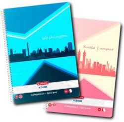 Herlitz Caiet A5 70 file cu spirala City, Herlitz (9484680)
