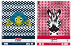 Herlitz Caiet A4 80 file cu spirala Herlitz Cute Animals matematica (50039203)