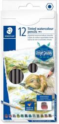 STAEDTLER Creioane color acuarela Staedtler 12 culori cu efect umbrire (ST-14610T-C12)