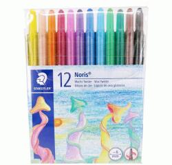 STAEDTLER Creioane colorate cerate retractabile, 12 culori, Staedtler Noris Twister (ST-221-NWP12)