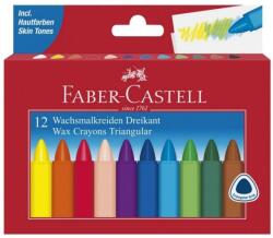Faber-Castell Creioane colorate cerate Faber-Castell 12 culori triunghiulare (FC120010)