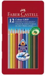 Faber-Castell Creioane colorate Faber-Castell Grip set 12 culori cutie metal (FC112413)