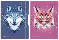 Herlitz Caiet A4 My. Book Flex Wild Animals, 2x40 file velin, Herlitz (9493990)
