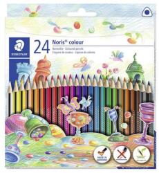 STAEDTLER Creioane color Staedtler 24 culori Noris triunghiulare (ST-187-C24)