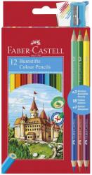 Faber-Castell Creioane colorate Faber-Castell 12+3 culori + ascutitoare (FC110312)