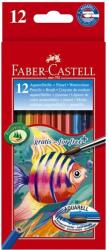 Faber-Castell Creioane colorate acuarela Faber-Castell 12 culori + pensula (FC114413)