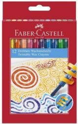 Faber-Castell Creioane colorate cerate retractabile Faber-Castell 12 culori (FC120003)