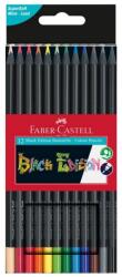 Faber-Castell Creioane colorate Faber-Castell 12 culori Black Edition (FC116412)