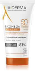 A-DERMA Exomega Control Emollient Solar Cream védőkrém arcra és testre SPF 50+ 150 ml