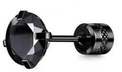 Troli Stílusos single fülbevaló fekete cirkónium kővel VHLLE5096BB