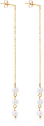 Troli Hosszú, aranyozott gyöngy fülbevaló VAAJDE2023196G