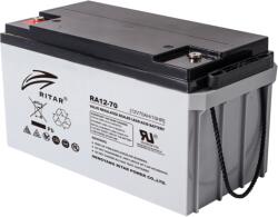 Ritar Оловна батерия RITAR, (RA12-70) AGM, 12V, 70 Ah, 350 /167 /182 mm, Терминал F11(M6) (RITAR-RA12-70) - megamag