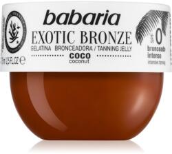 Babaria Tanning Jelly Exotic Bronze test gél az intenzív barnulásért 75 ml