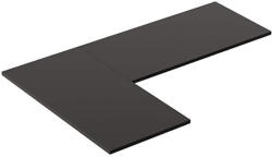 FlexiSpot L alakú asztallap, Fekete, 180x120cm, 2.5 cm vastag, környezetbarát anyagból, tartós és stabil kivitel (TOP-BL-L18012)