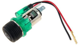 CARMOTION Szivargyújtó csatlakozó aljzat és dugó, beépíthető-világítós, Euro (CM58139)