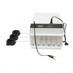 Breckner Germany Incubator automat 30 oua 50W, 12V-220V cu rotire automata, control temperatura, umiditate, afisaj digital