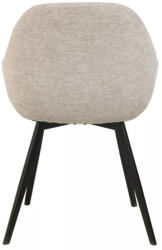  Vinto Brego Étkezőszék Szövet Világos Bézs Fekete Vázzal