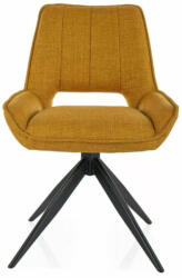  Tello Bjorn Forgó Étkezőszék Curry Szövet Fekete Vázzal