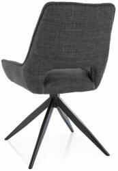  Tello Bjorn Forgó Szék Sötétszürke Szövet Fekete Vázzal