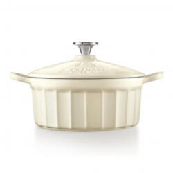 Buydeem zománcozott öntöttvas holland sütőedény 2, 9L fehér (CP521-AW) (CP521-AW)