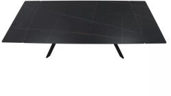  Imperia 160 Kihúzható Kerámia Étkezőasztal Matt Fekete