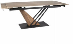  Genesis Legno Kihúzható Kerámia Étkezőasztal Tölgy-Fekete - pepita - 329 233 Ft