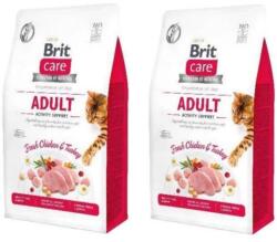 Brit Brit Care Cat Grain-Free Aldut Activity Support csirkével és pulykával 2x7kg