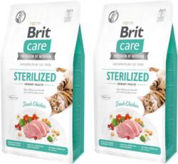 Brit BRIT Care Cat Grain Free Sterilizált Sterilizált Húgyúti Egészség 2x7kg