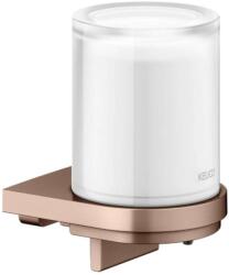 KEUCO Collection Moll - Szappanadagoló tartóval, matt üveg/szálcsiszolt vörösarany 12752299000 (12752299000)