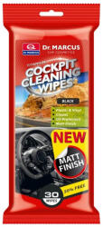 Dr. Marcus Cockpit Cleaning Wipes, matt műszerfal-ápoló kendő, black