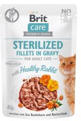  Brit Care Cat Sterilized Fillets in Gravy with Healthy Rabbit - 12x85 g
