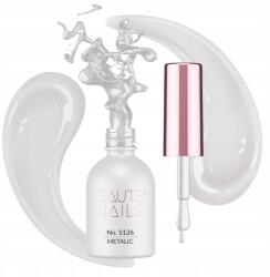 SAUTE NAILS Hibrid körömlakk Saute Nails S126 Metalic ezüst csillámos 8ml