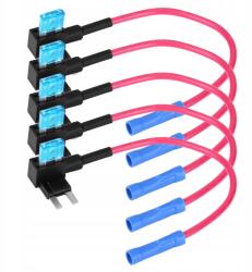  5 db Mini autós biztosíték adapter (QC02749-02)
