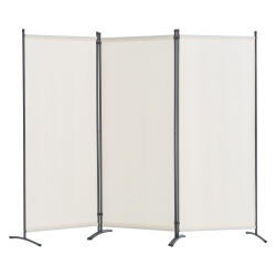 VEVOR Térelválasztó 3 részes fehér paraván vízálló, összecsukható kivitel, stabil fémvázas szerkezet (BLPF102X71INBCGZXV0)