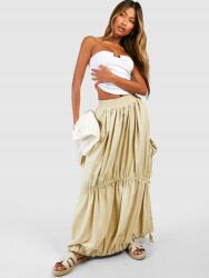 Boohoo Bézs Maxi Szoknya 3C8 B18__M